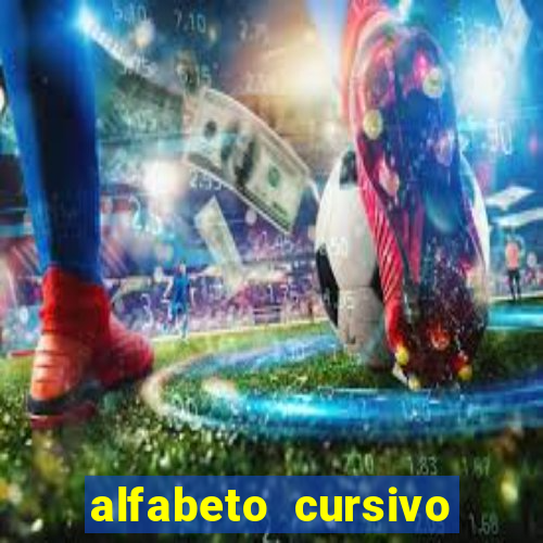 alfabeto cursivo para treinar caligrafia